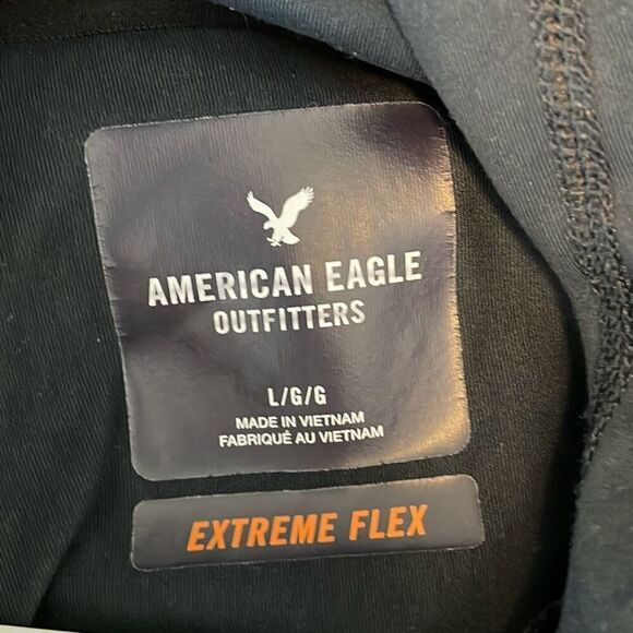 American Eagle Outfitters Men's Extreme Flex Full‎ Zip Hooded Jacket Black Large - Picture 7 of 10